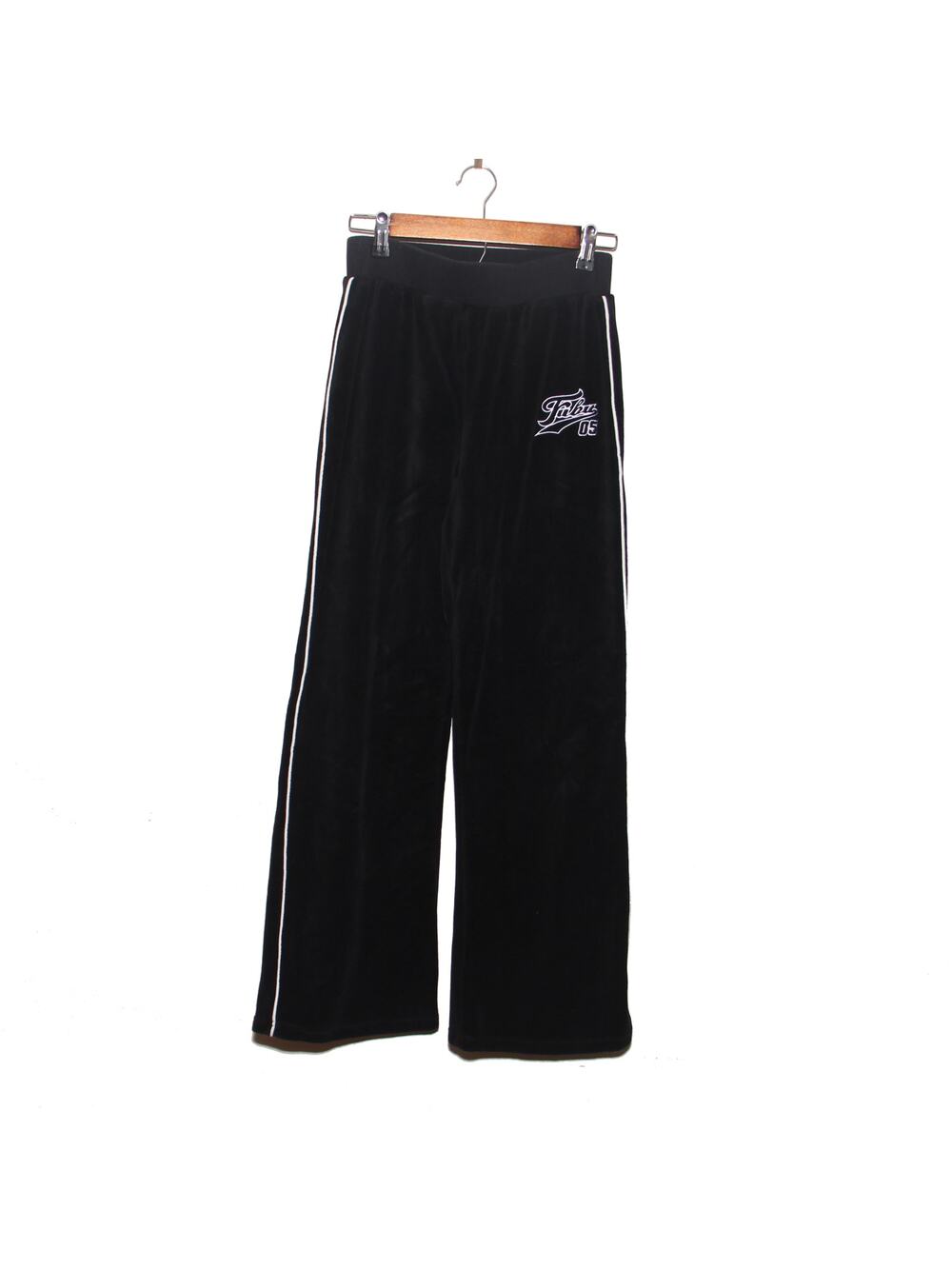 Fubu x Forever 21 Black Velour Track Pants Size XS